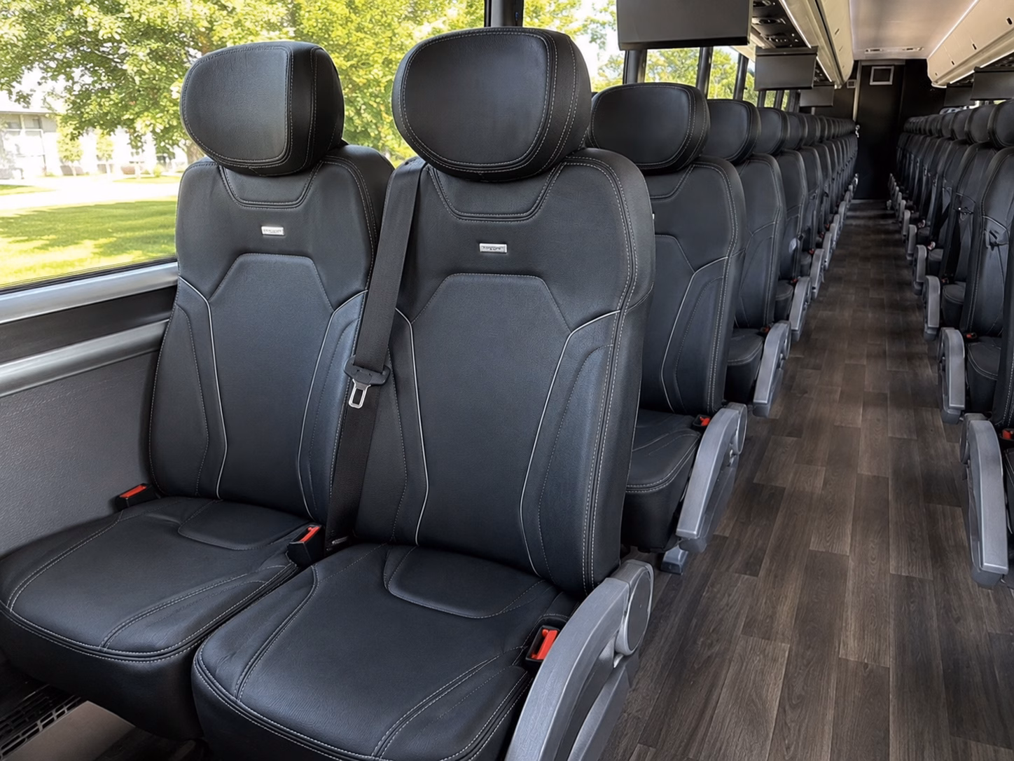 danville charter bus rental inside