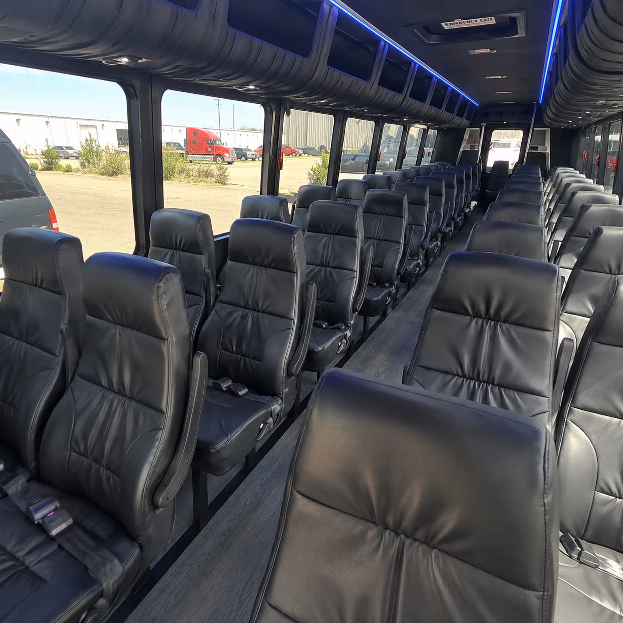 roanoke corporate event transportation onboard seating