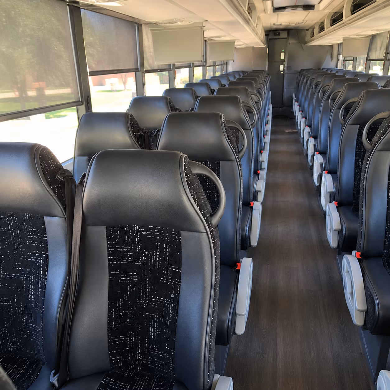 roanoke long distance transportation onboard seating