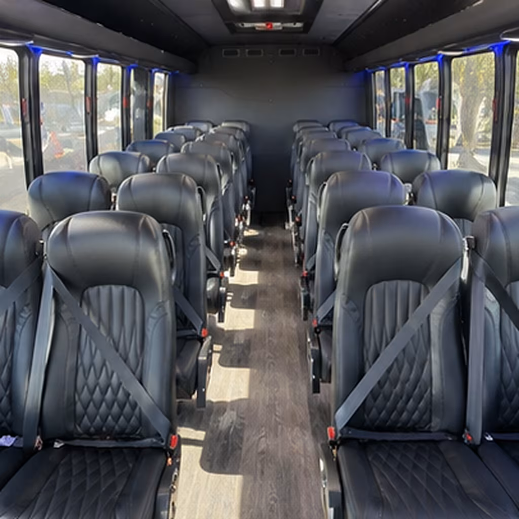 roanoke private event transportation onboard seating