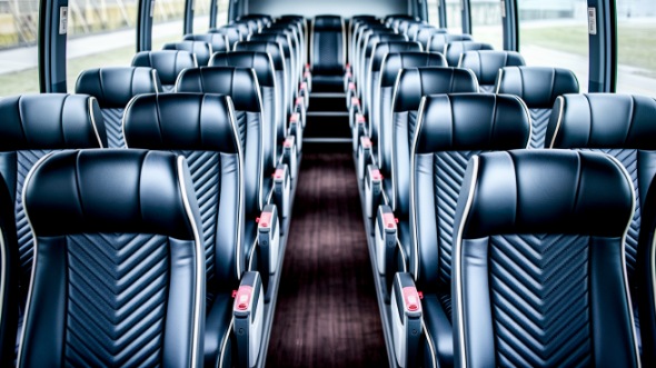 55 passenger charter bus inside winston salem