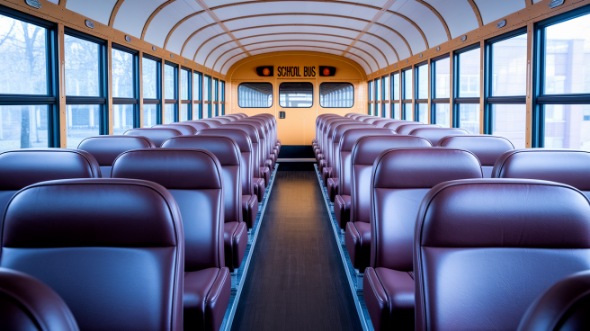 school bus rental interior winston salem