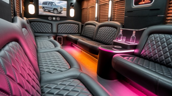 sprinter limo rental interior winston salem