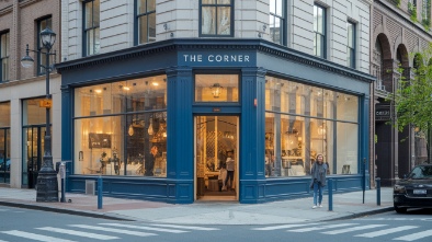 the corner